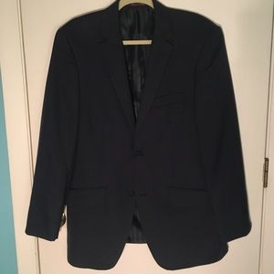 Handsome Navy Blue Wool Suit Jacket size 40R